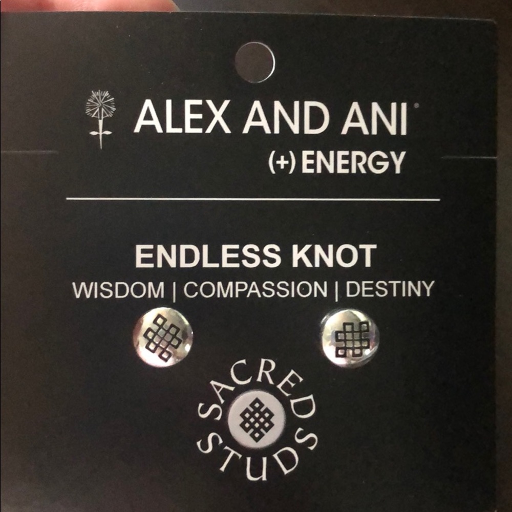 Alex and Ani | Endless Knot Sacred Studs